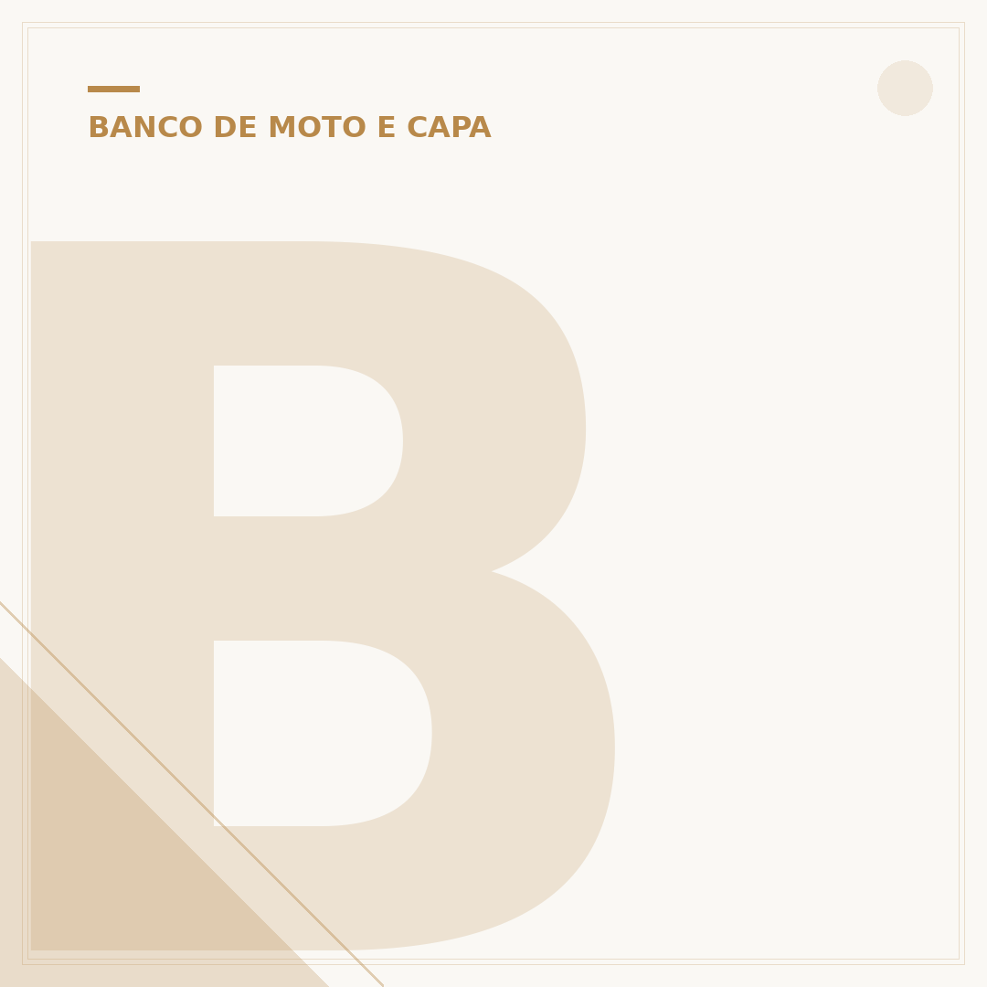 Banco CG 160: Conforto e estilo para sua moto