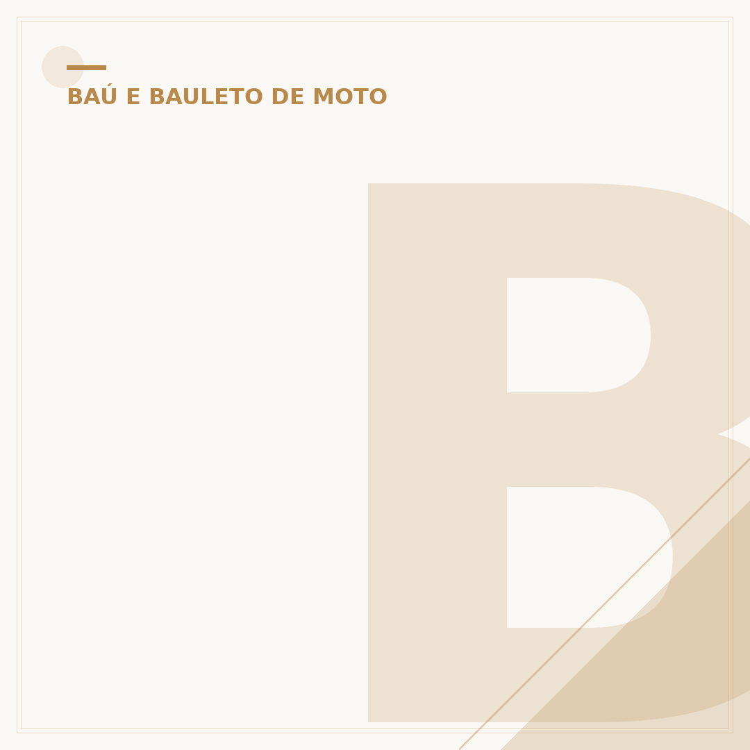 Bau FZ25: Aumente a capacidade da sua moto