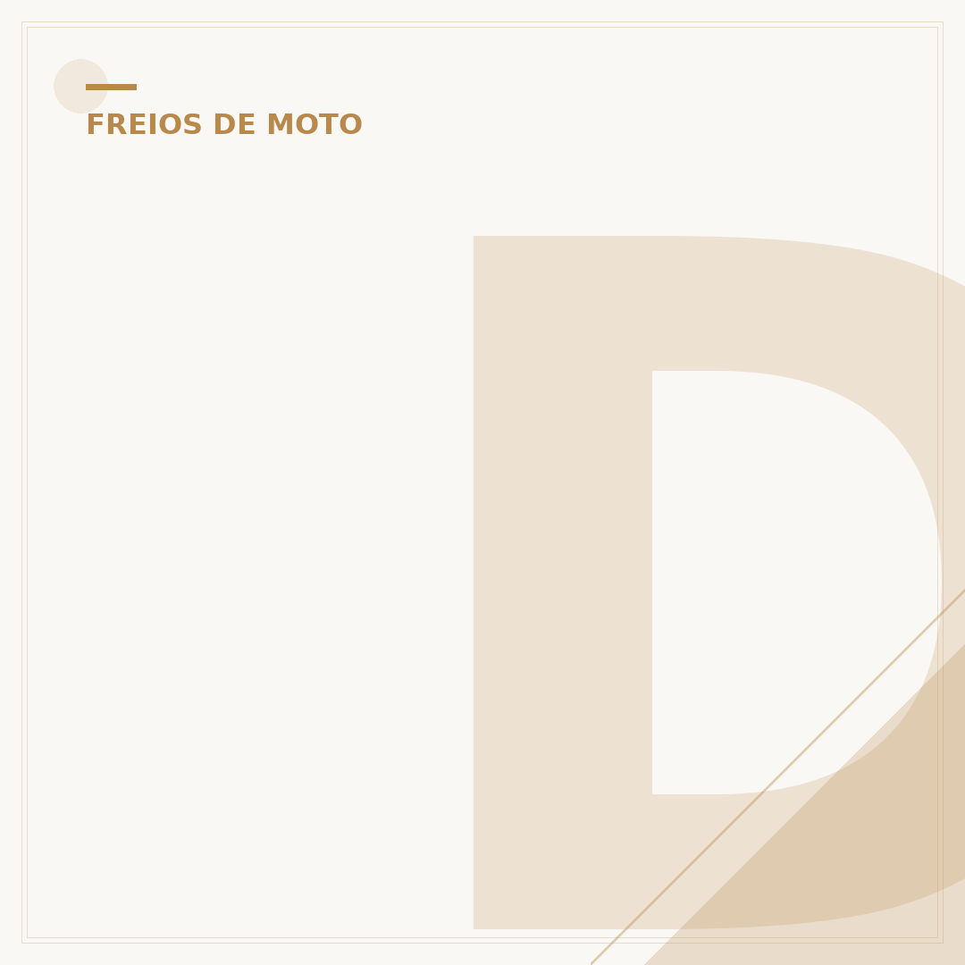 Disco de freio CG 150: avaliação e manutenção