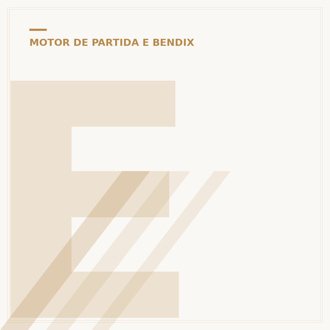 Engrenagem de partida Factor 150: reparo e manutenção