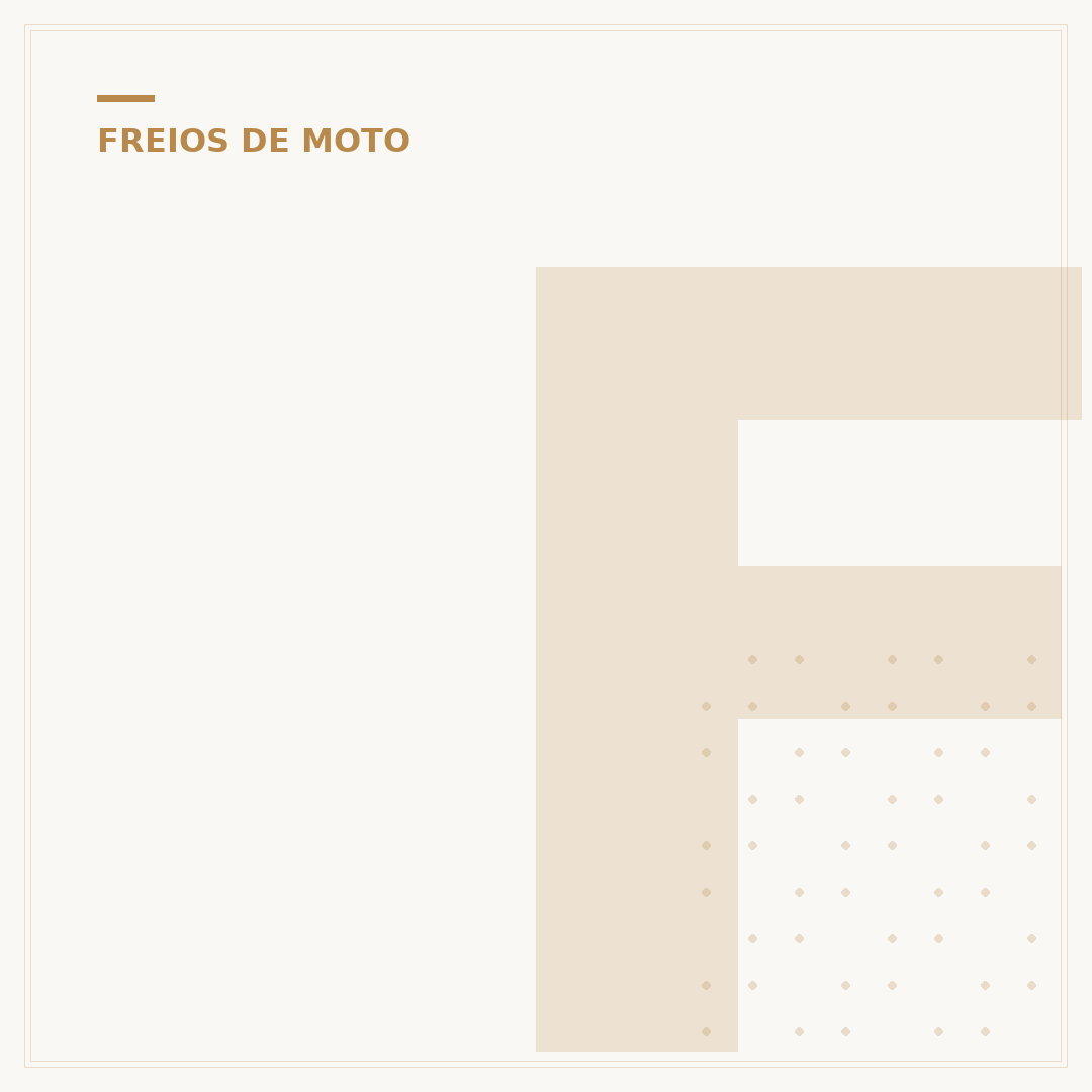 Freio da moto fazendo barulho