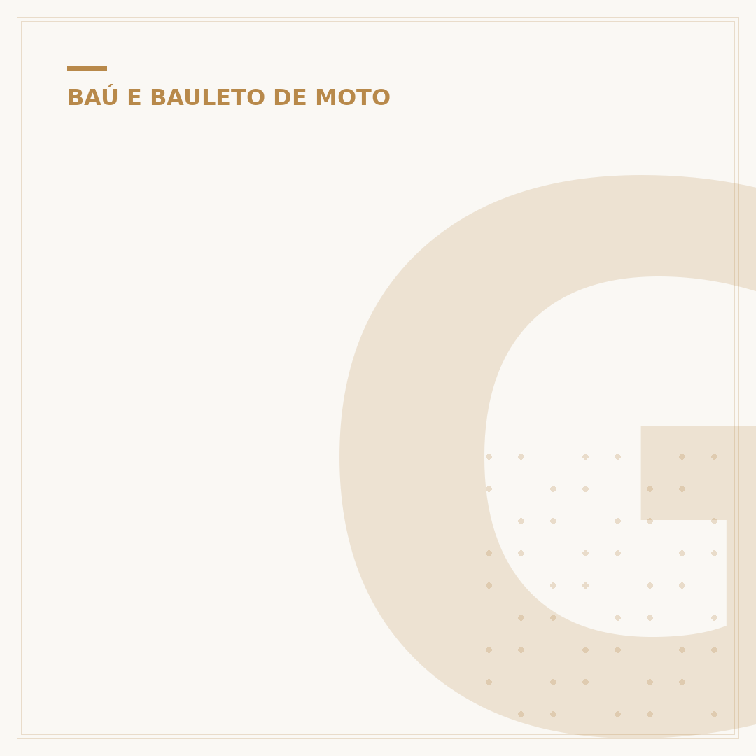 Grelha para bau de moto: o que é e como escolher
