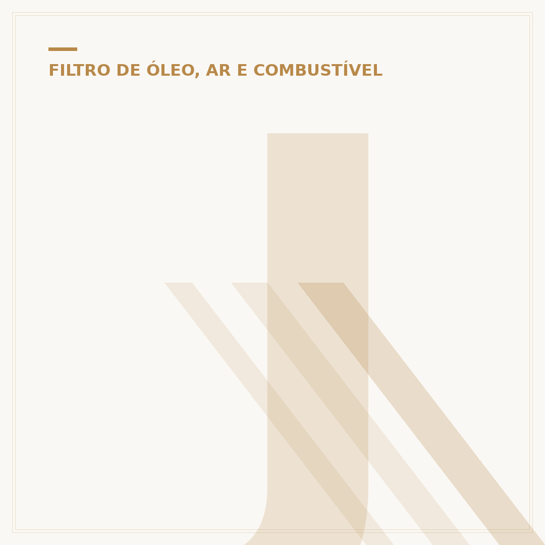 Junta do filtro centrífugo da Titan 160: manutenção
