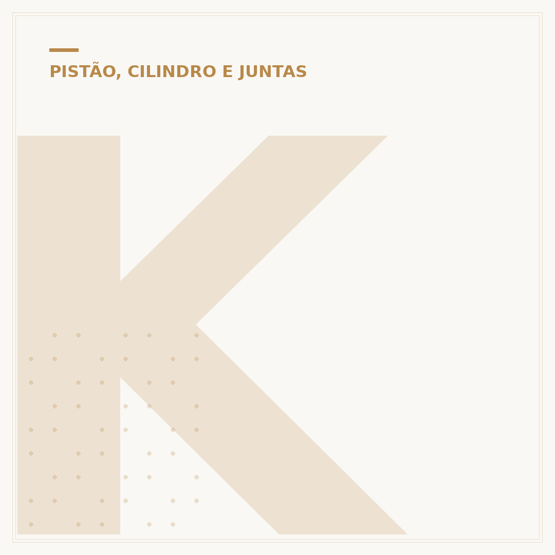 Kit cilindro CG 99: o que considerar na restauração