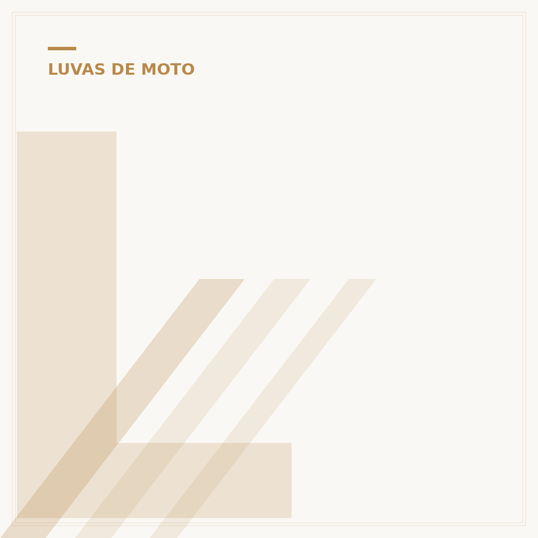 Luva de couro motociclista: conforto e proteção real