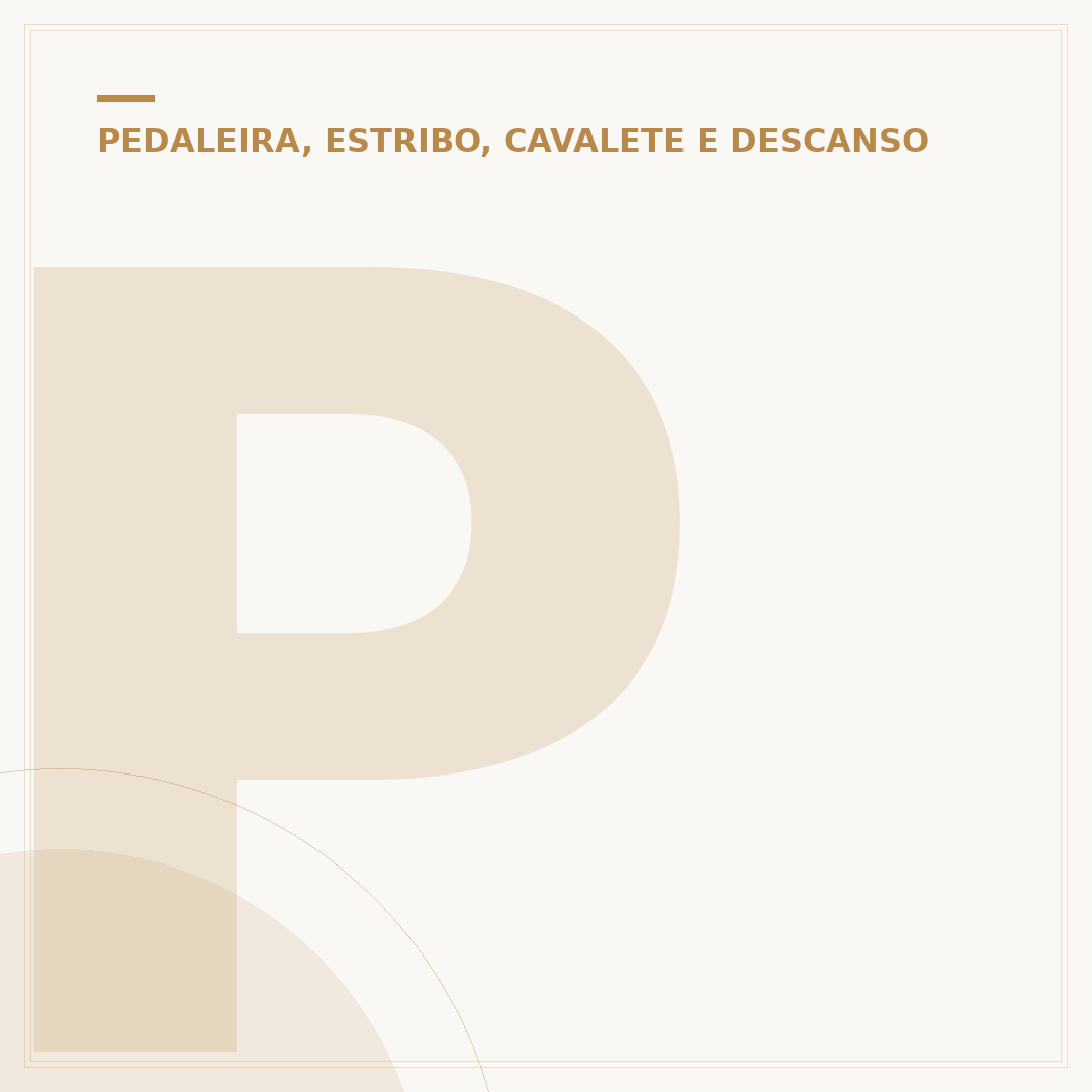 Pedaleira CG 160: escolha técnica e conforto na pilotagem