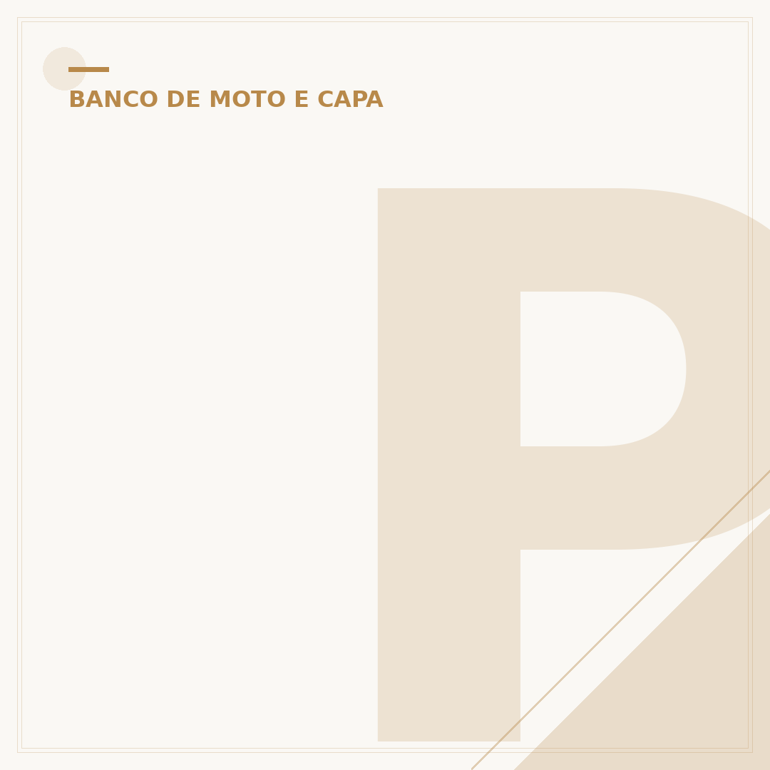 Protetor de banco de moto