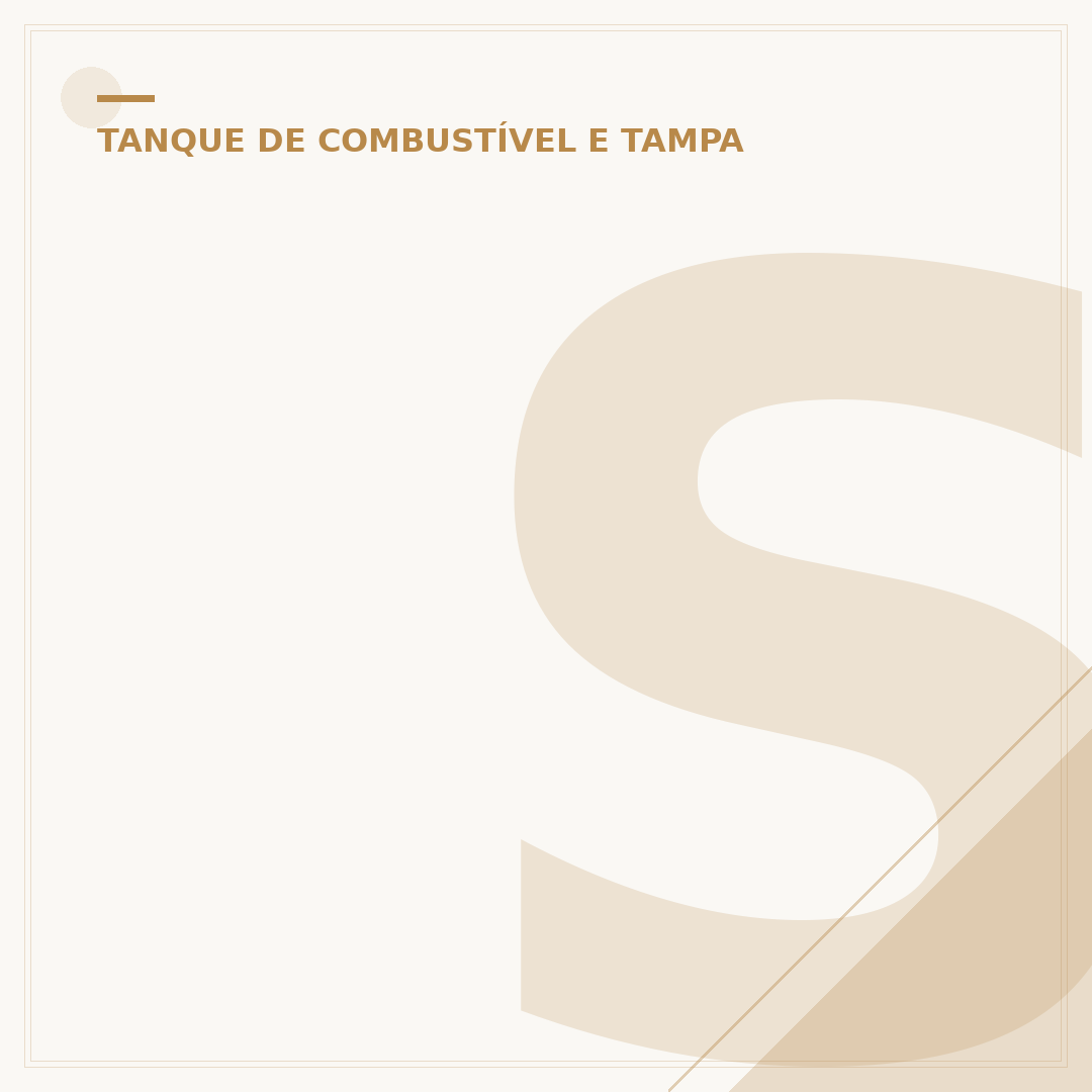 Substituição da tampa do tanque da Fan 125