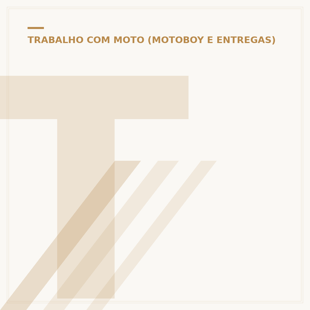 Trabalhar como motoboy: o que você precisa saber