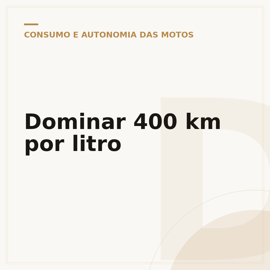 Dominar 400 km por litro