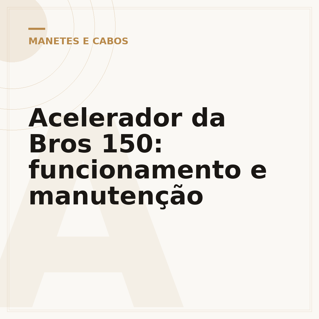Acelerador da Bros 150: funcionamento e manutenção