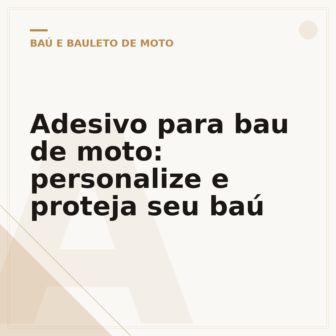 Adesivo para bau de moto: personalize e proteja seu baú