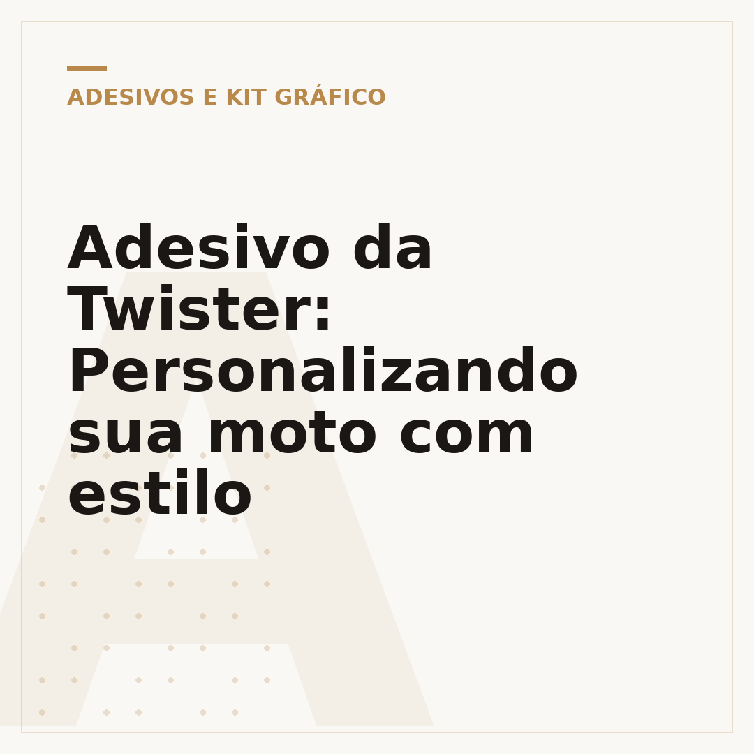 Adesivo da Twister: Personalizando sua moto com estilo