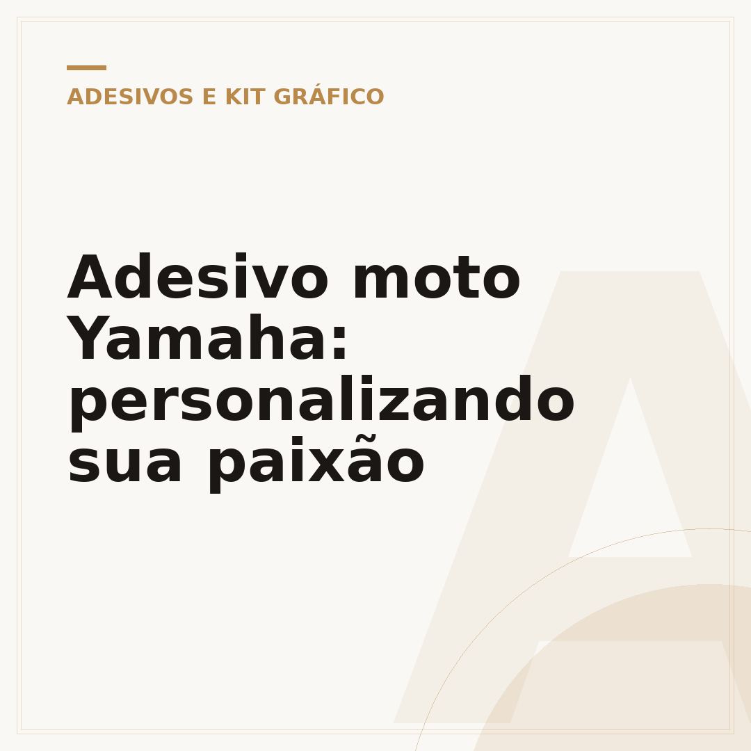 Adesivo moto Yamaha: personalizando sua paixão