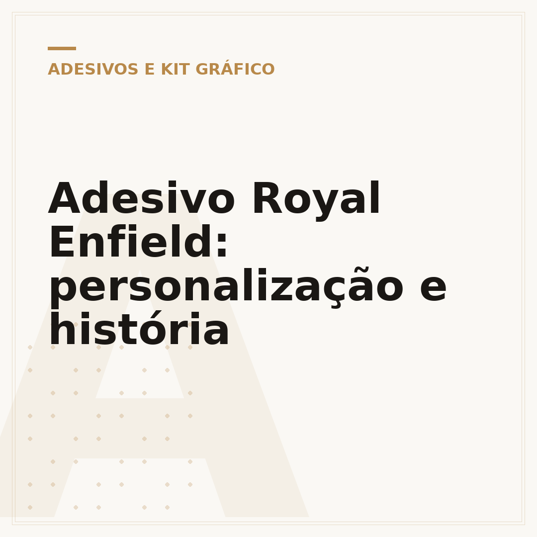 Adesivo Royal Enfield: personalização e história