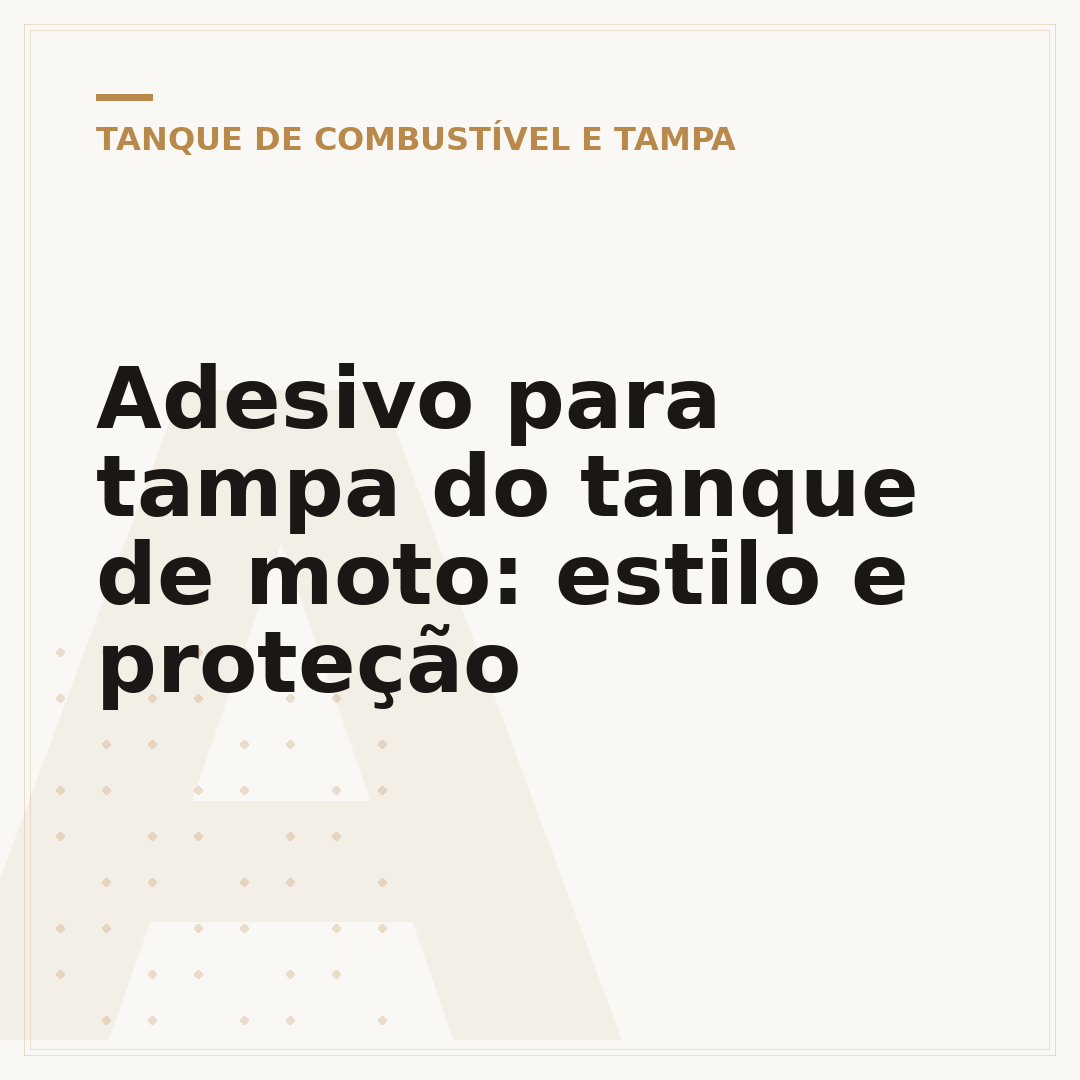 Adesivo para tampa do tanque de moto: estilo e proteção
