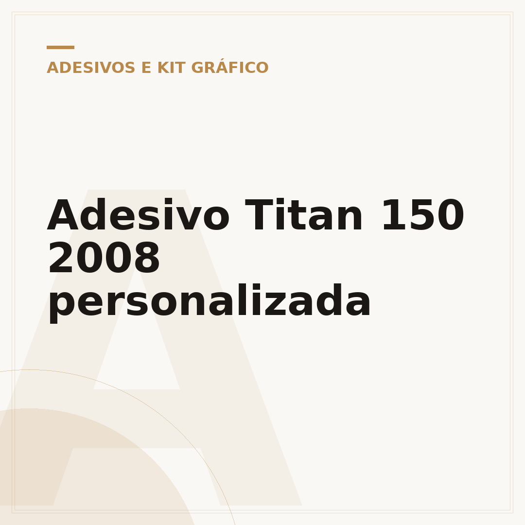 Adesivo Titan 150 2008 personalizada