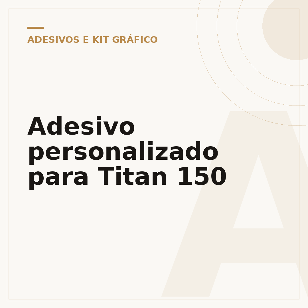 Adesivo personalizado para Titan 150