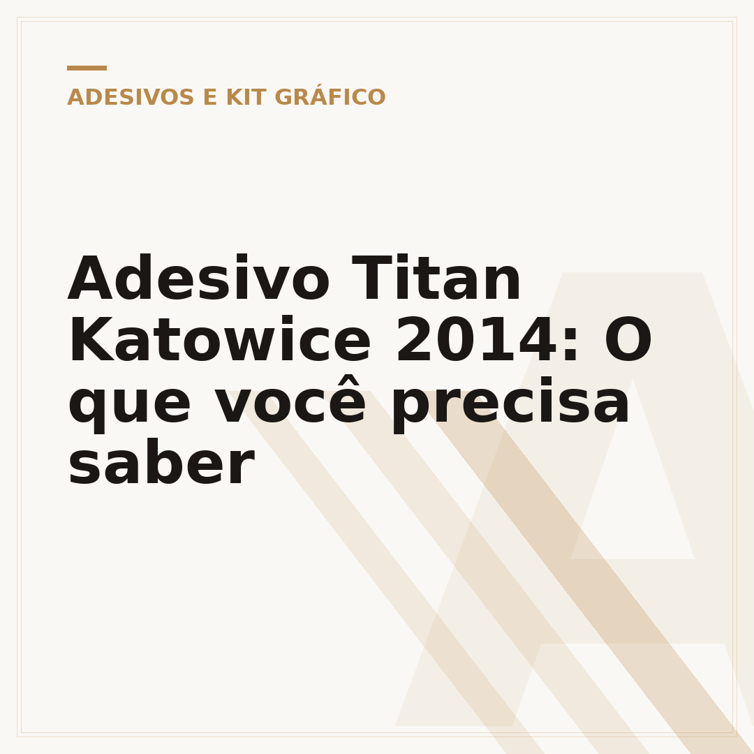 Adesivo Titan Katowice 2014: O que você precisa saber