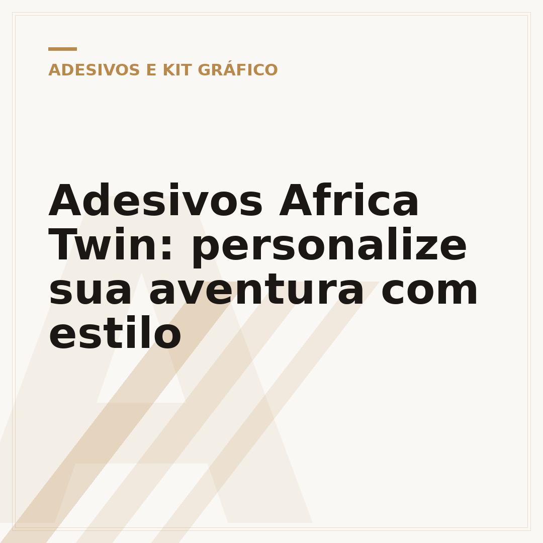 Adesivos Africa Twin: personalize sua aventura com estilo