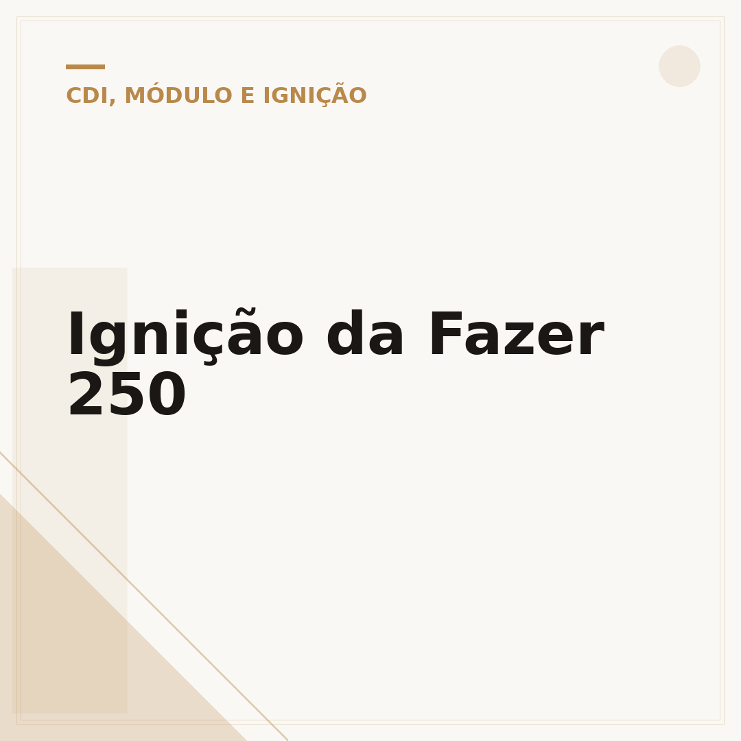 Ignição da Fazer 250