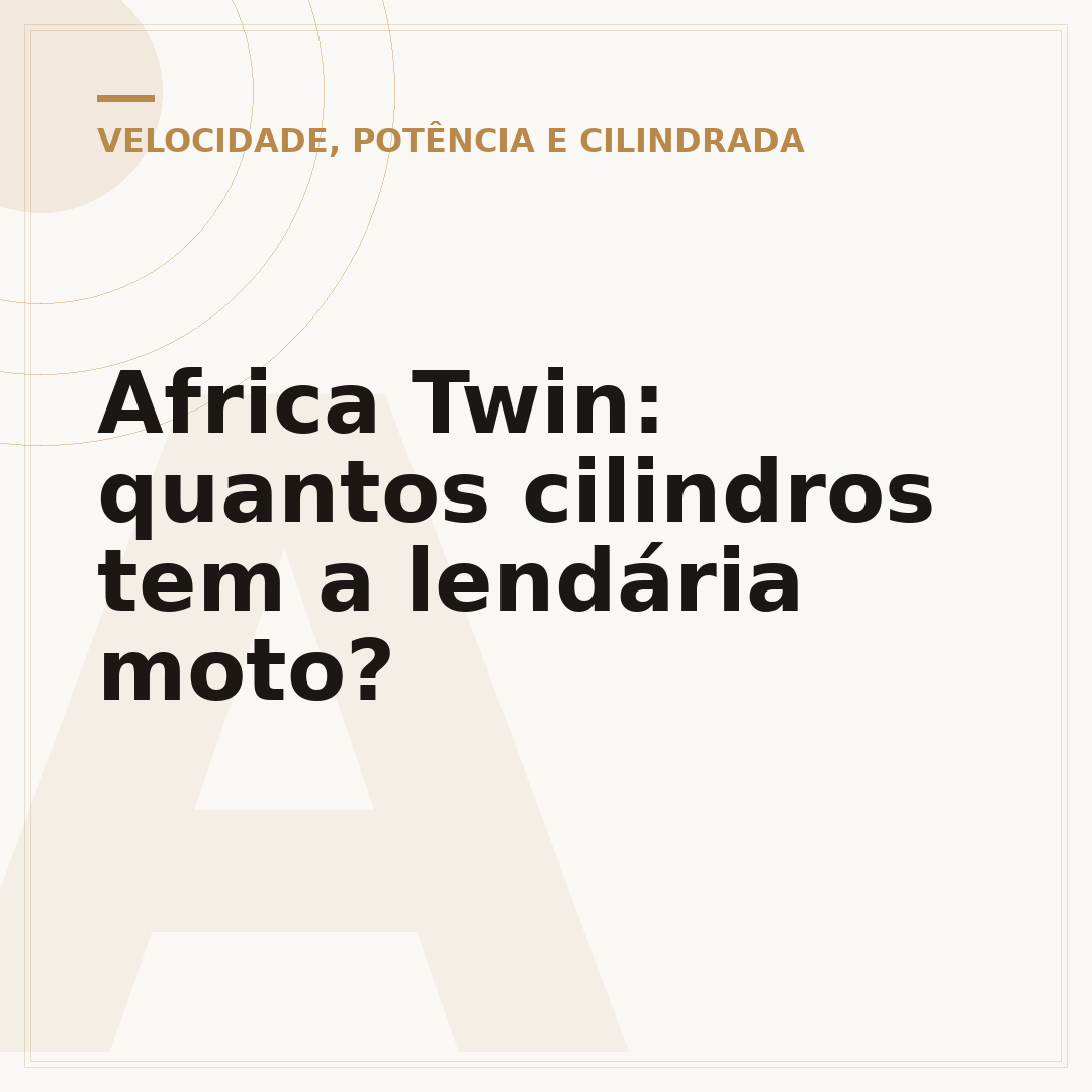 Africa Twin: quantos cilindros tem a lendária moto?