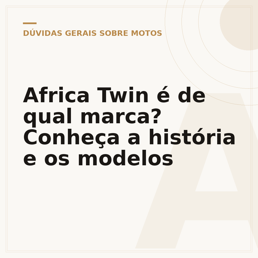 Africa Twin é de qual marca? Conheça a história e os modelos