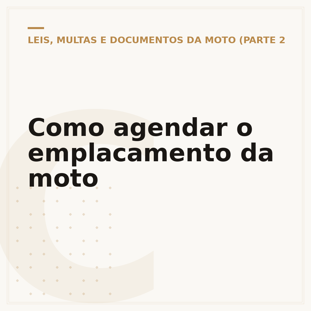 Como agendar o emplacamento da moto