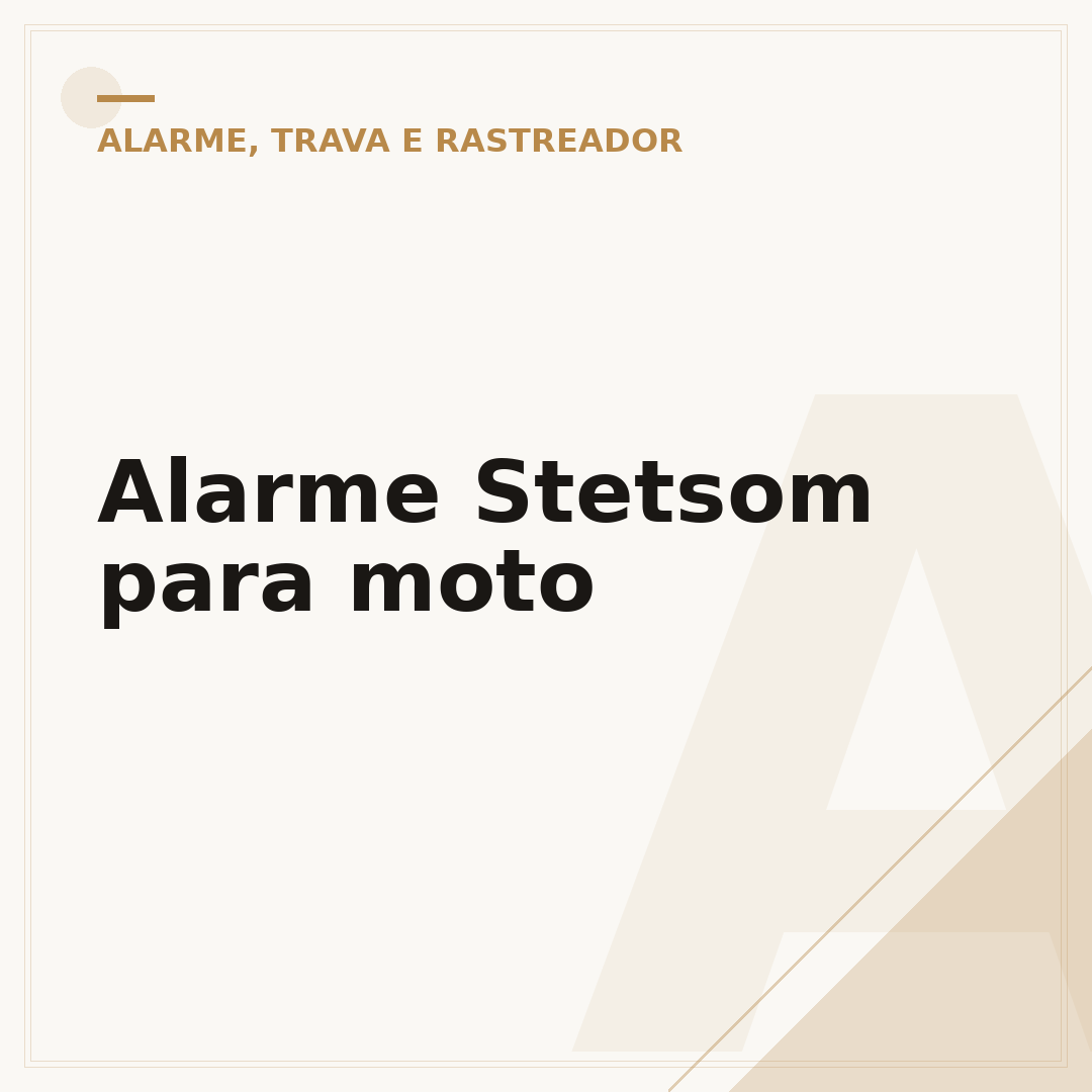 Alarme Stetsom para moto