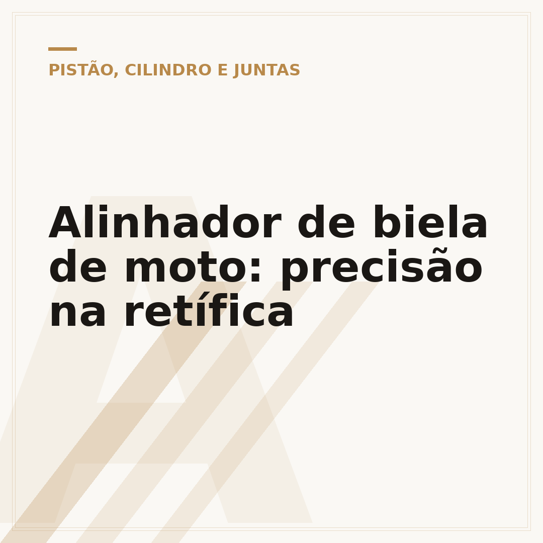 Alinhador de biela de moto: precisão na retífica