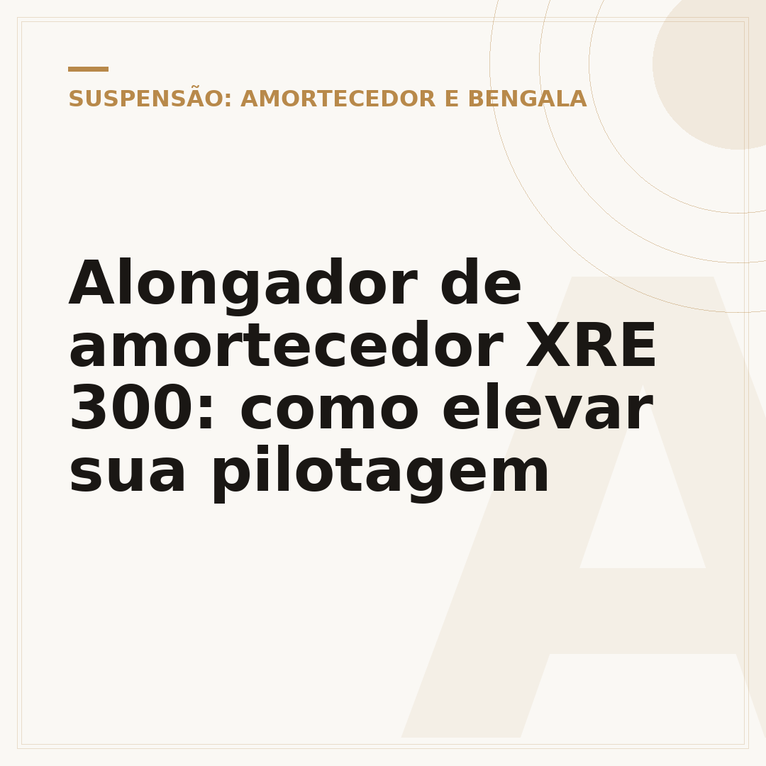 Alongador de amortecedor XRE 300: como elevar sua pilotagem
