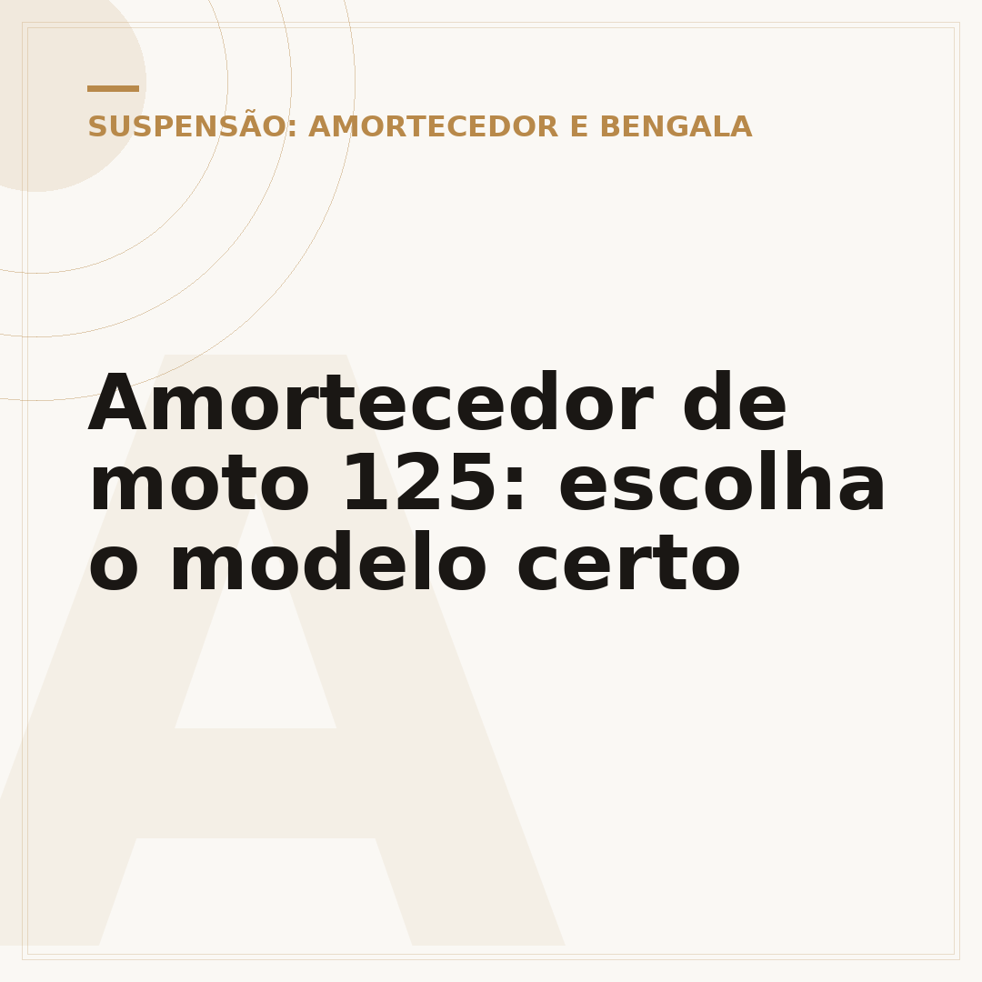 Amortecedor de moto 125: escolha o modelo certo