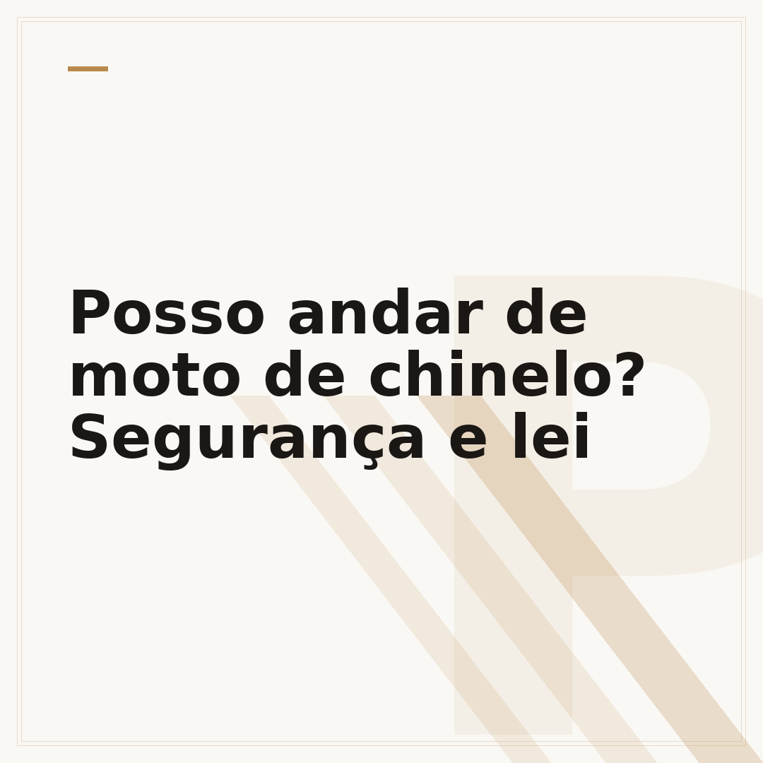 Posso andar de moto de chinelo? Segurança e lei