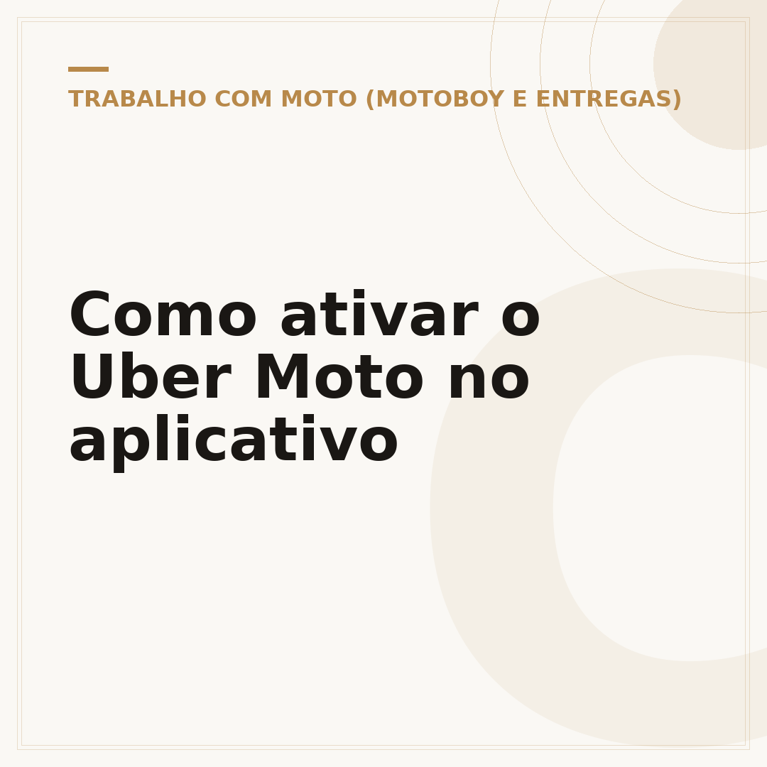 Como ativar o Uber Moto no aplicativo