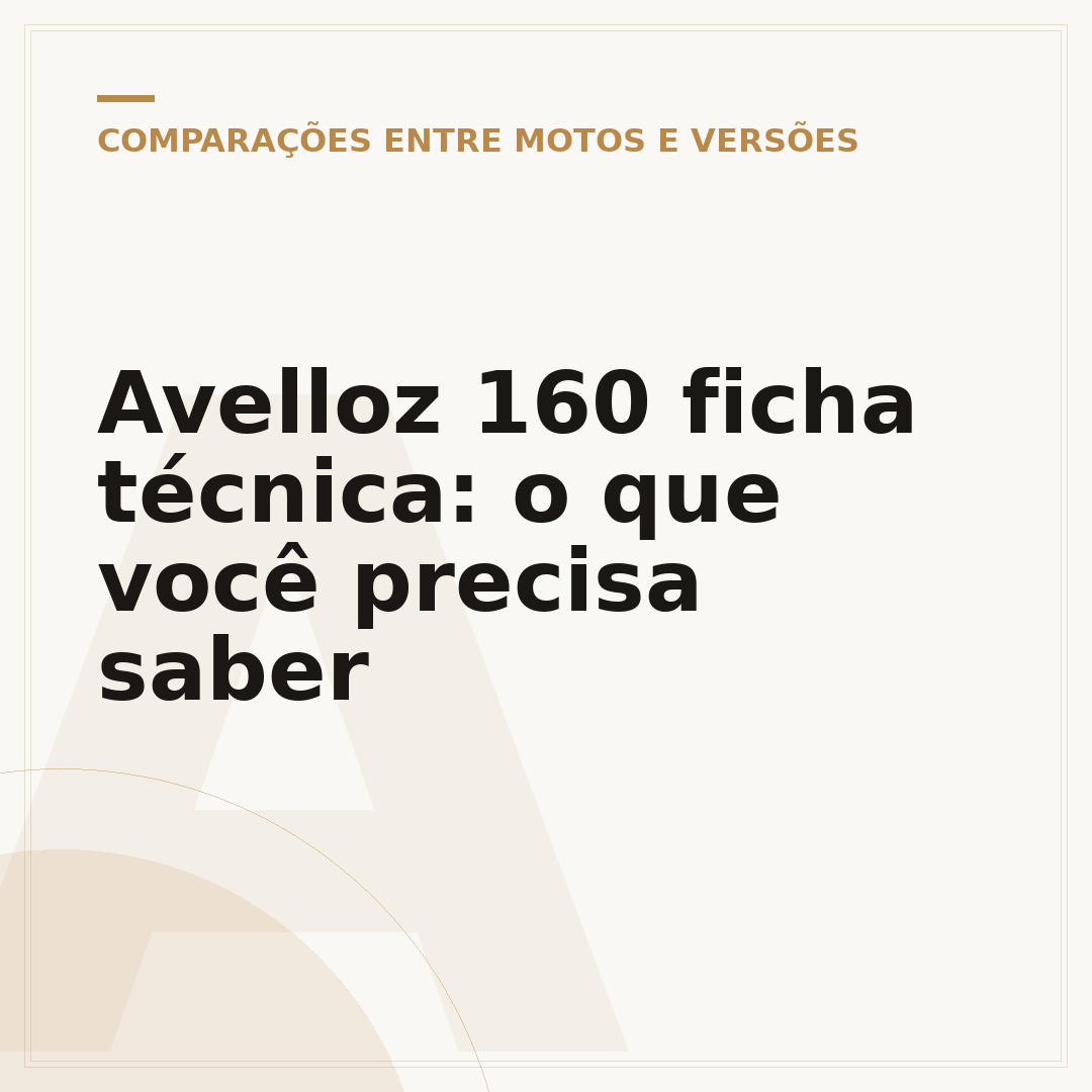 Avelloz 160 ficha técnica: o que você precisa saber