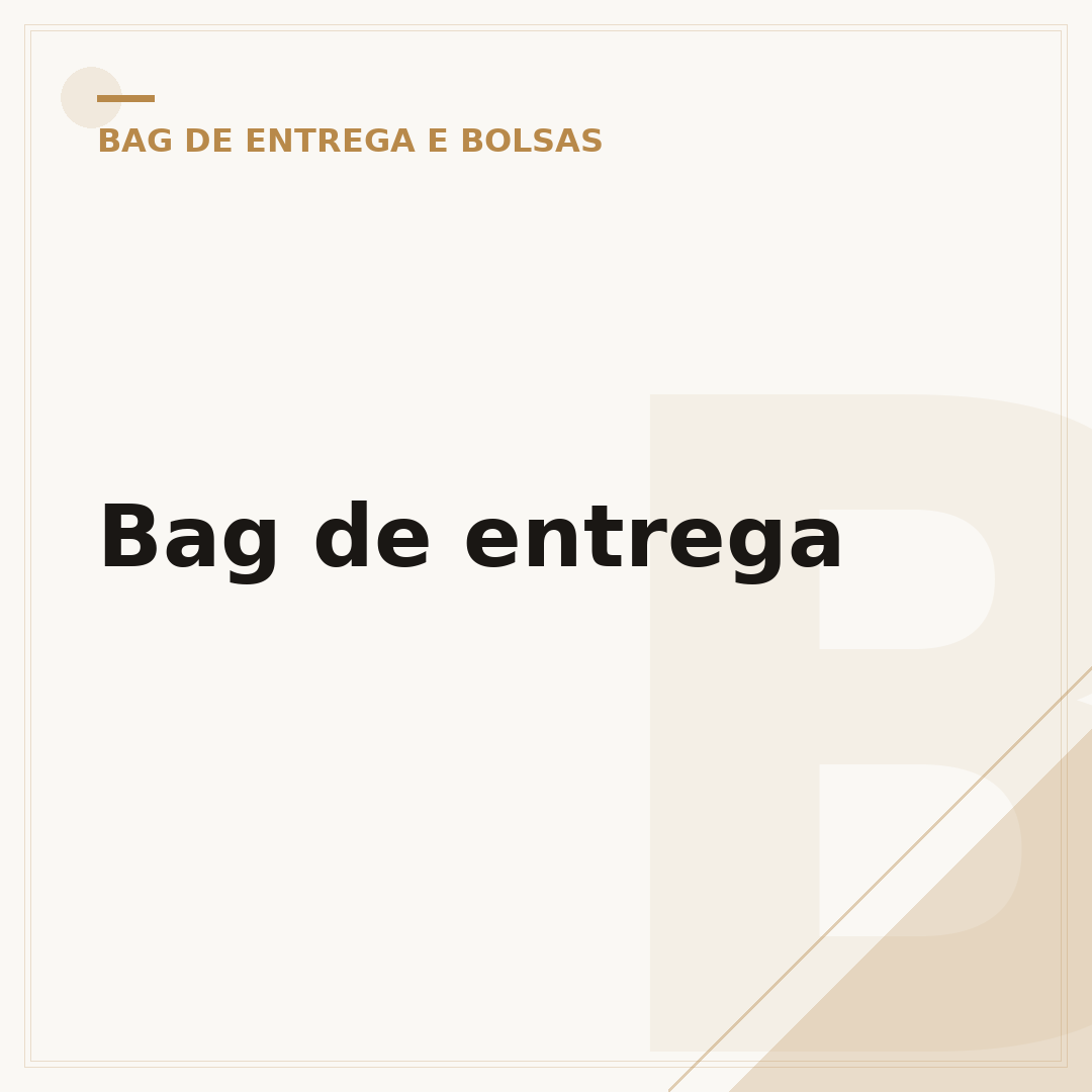Bag de entrega