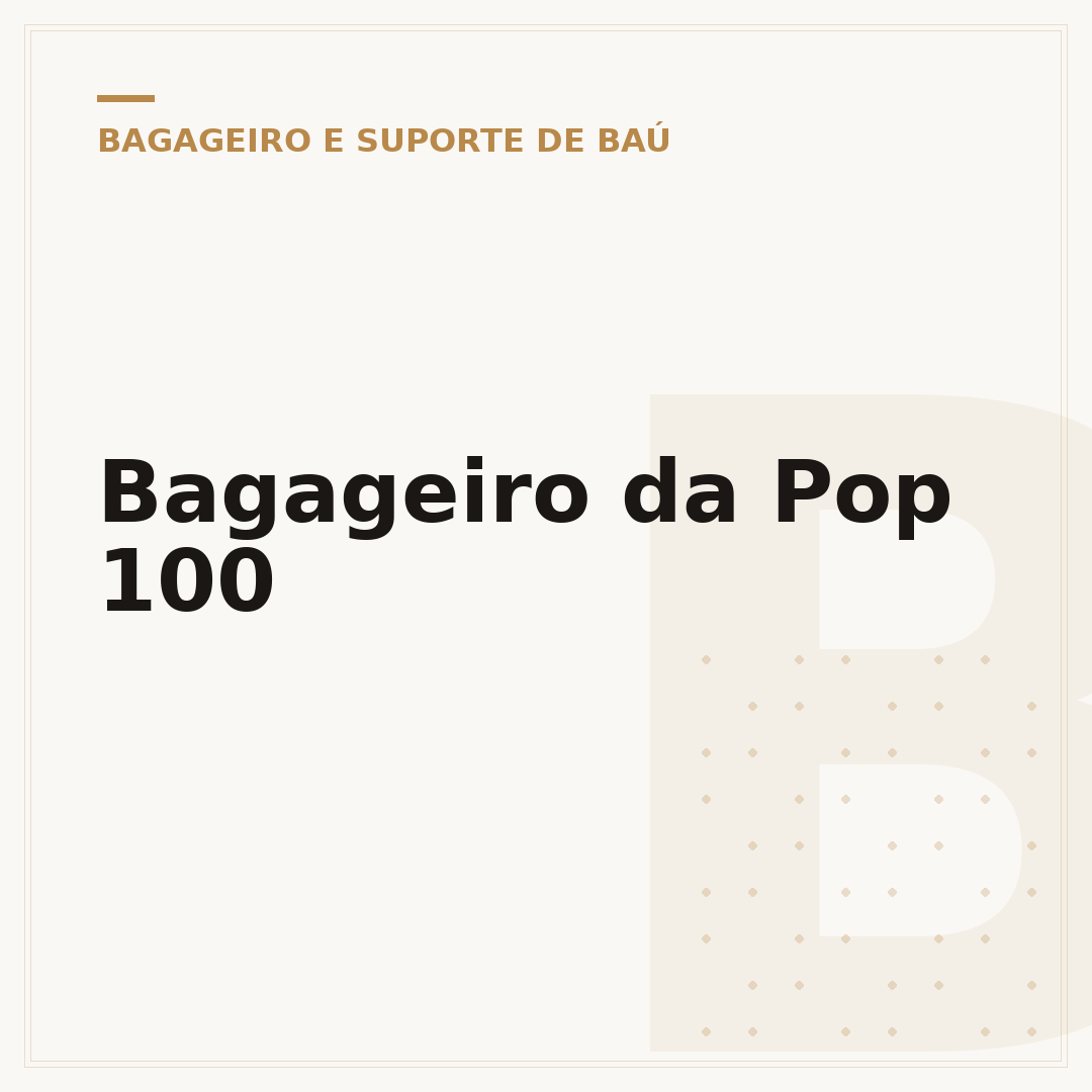 Bagageiro da Pop 100