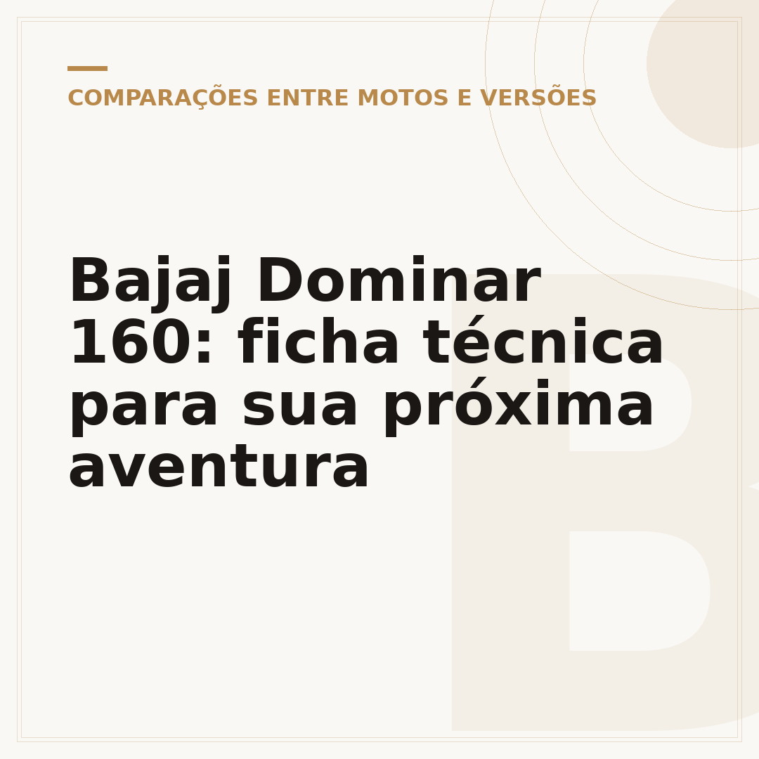 Bajaj Dominar 160: ficha técnica para sua próxima aventura