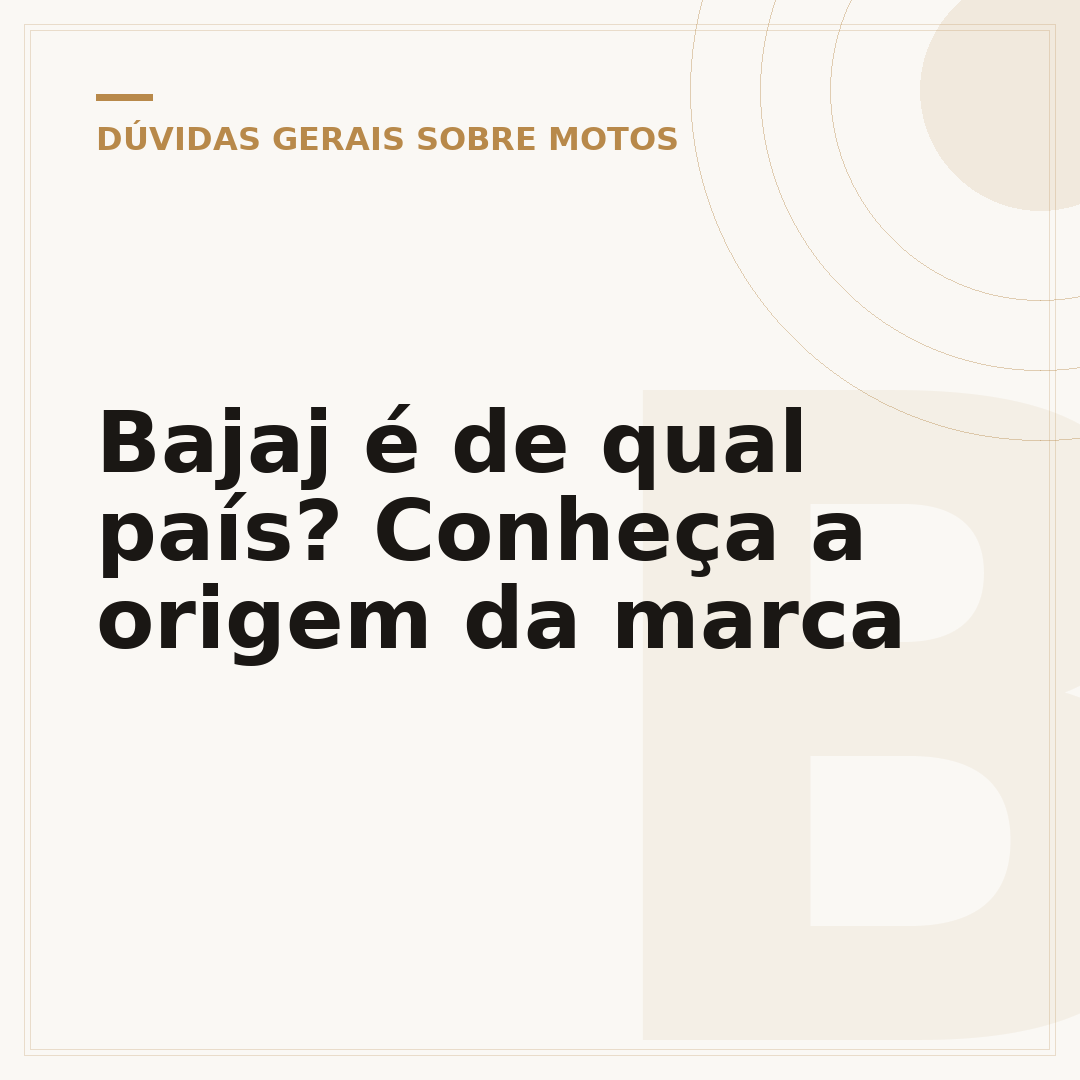 Bajaj é de qual país? Conheça a origem da marca
