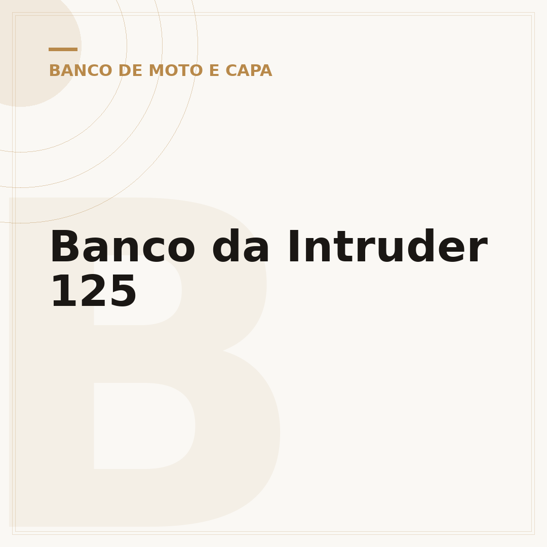 Banco da Intruder 125