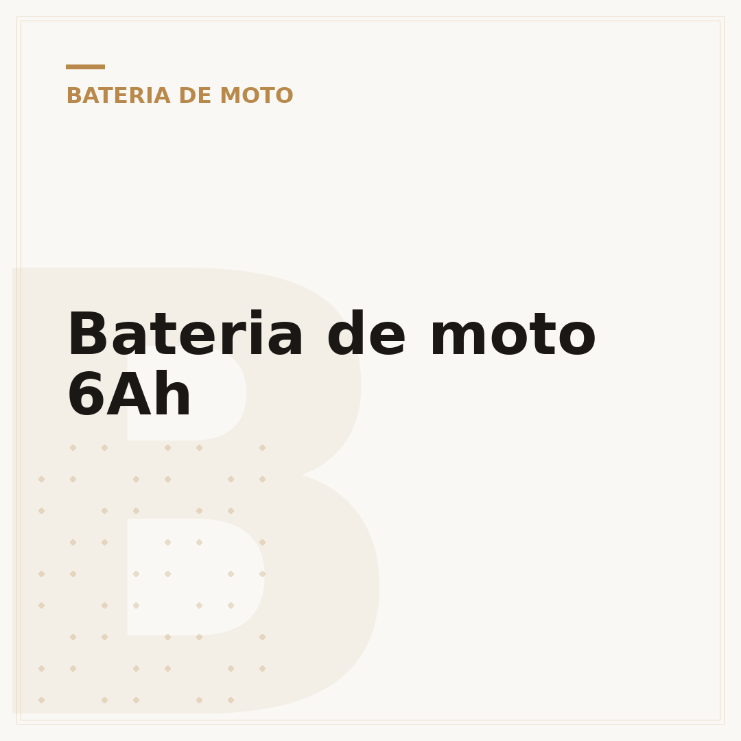 Bateria de moto 6Ah