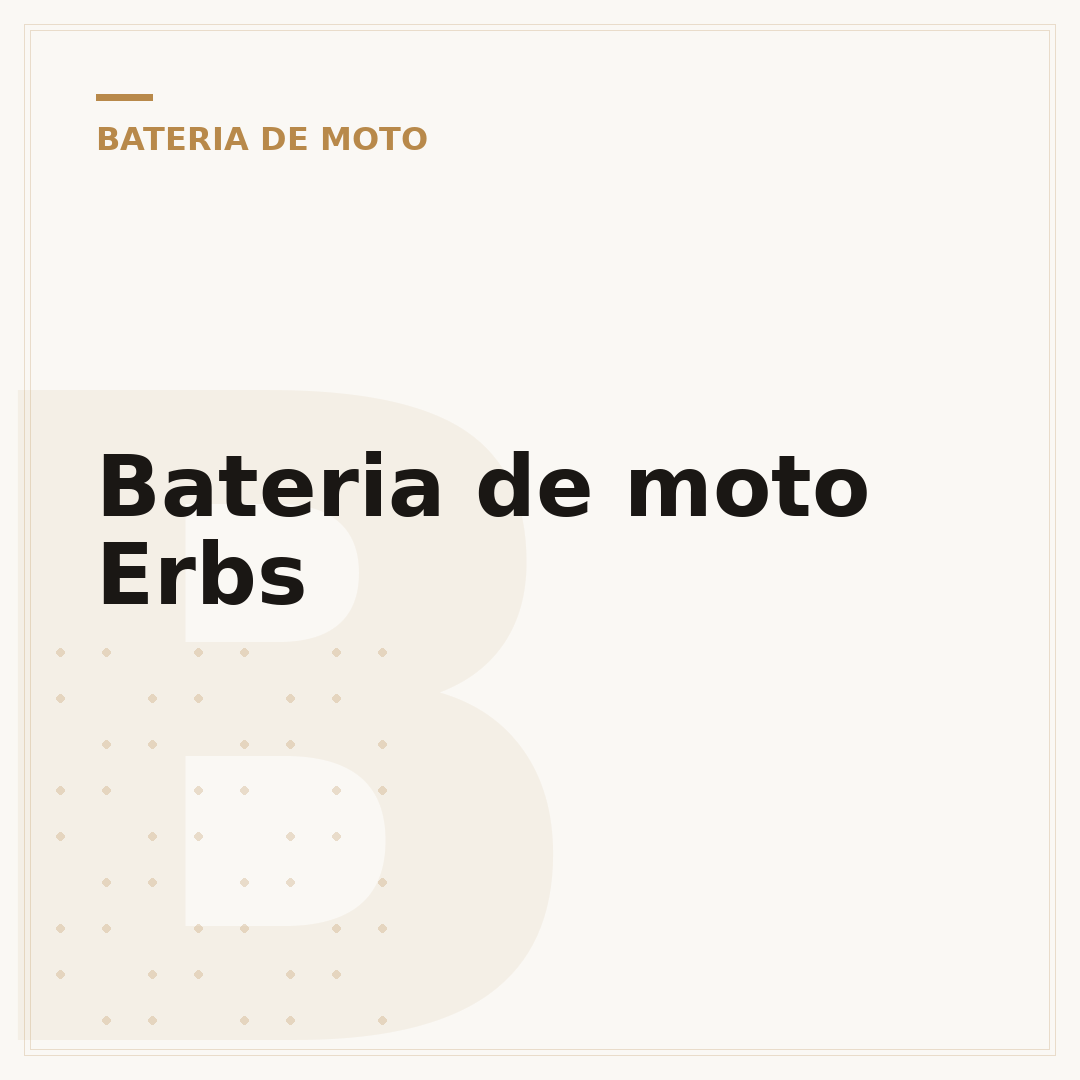 Bateria de moto Erbs