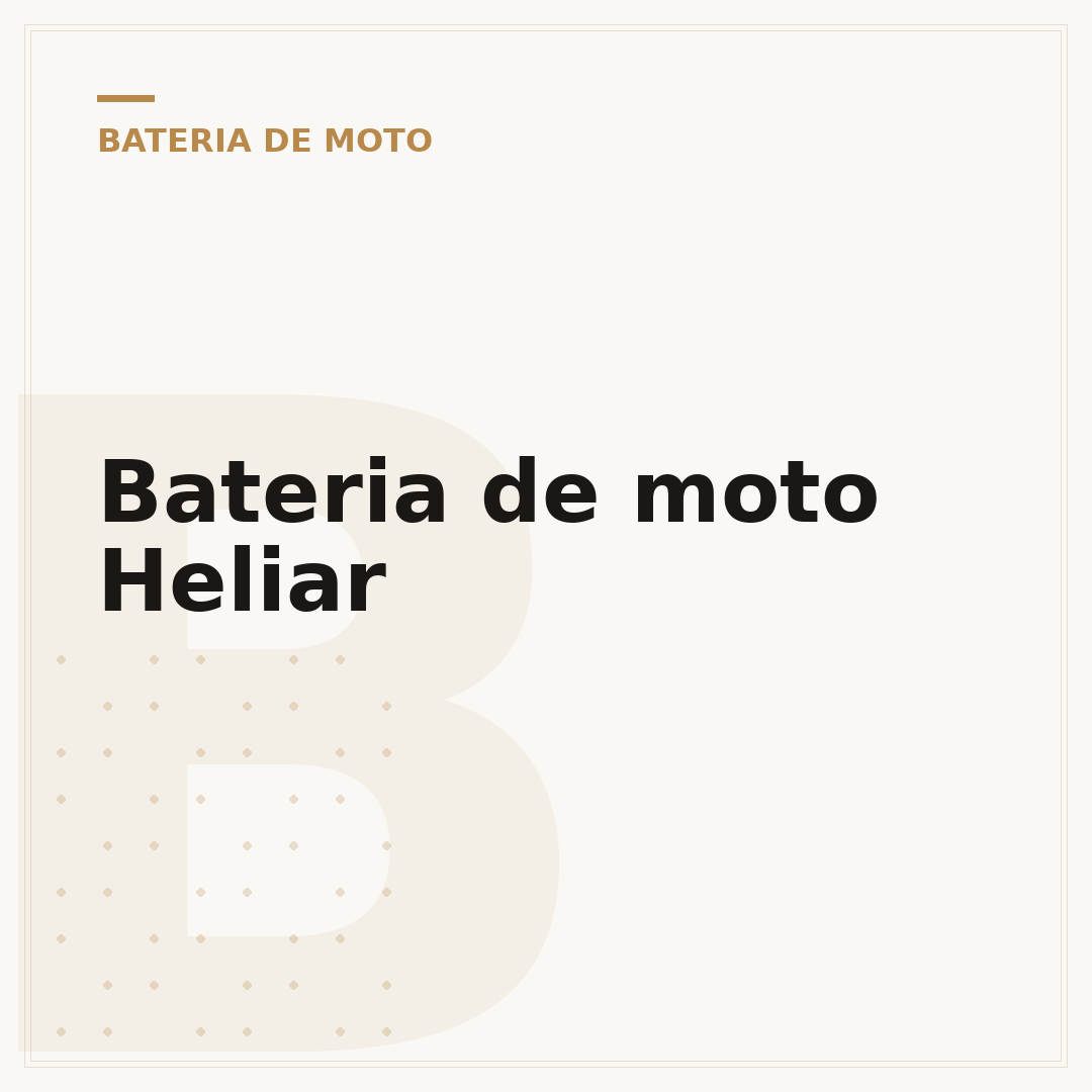 Bateria de moto Heliar