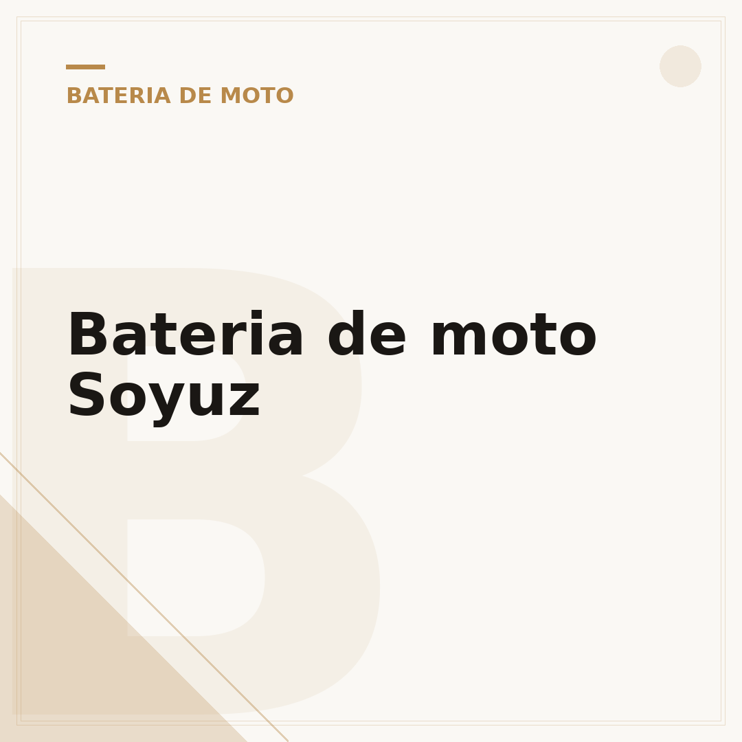 Bateria de moto Soyuz