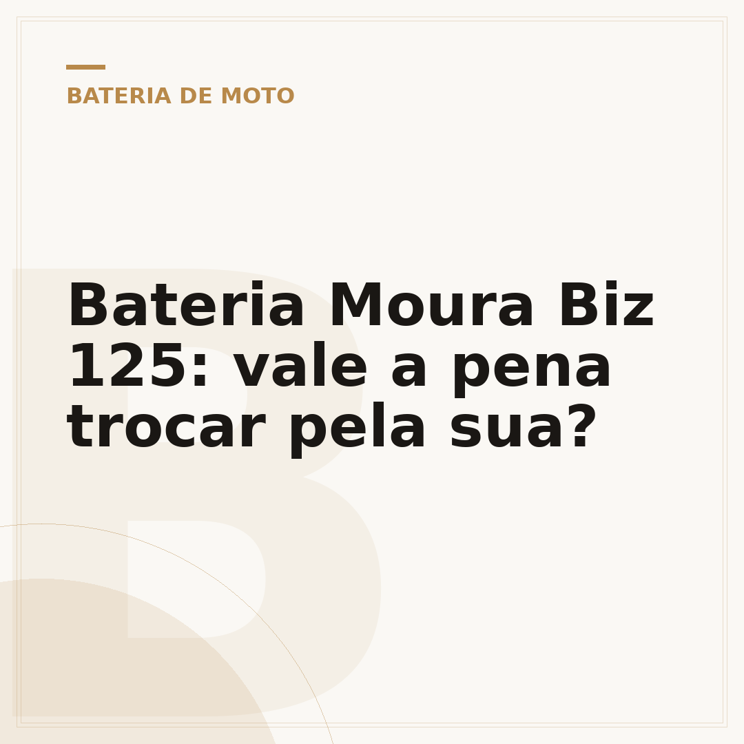 Bateria Moura Biz 125: vale a pena trocar pela sua?