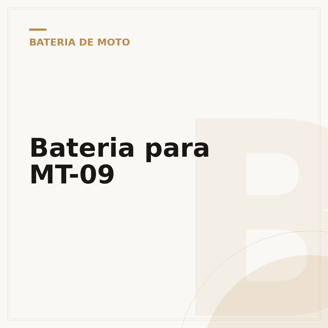 Bateria para MT-09