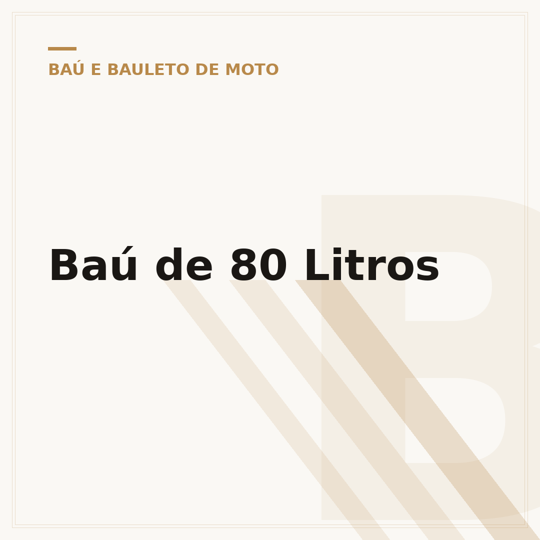 Baú de 80 Litros