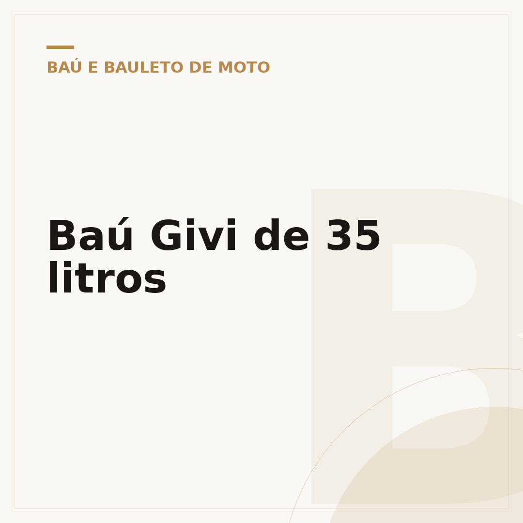 Baú Givi de 35 litros