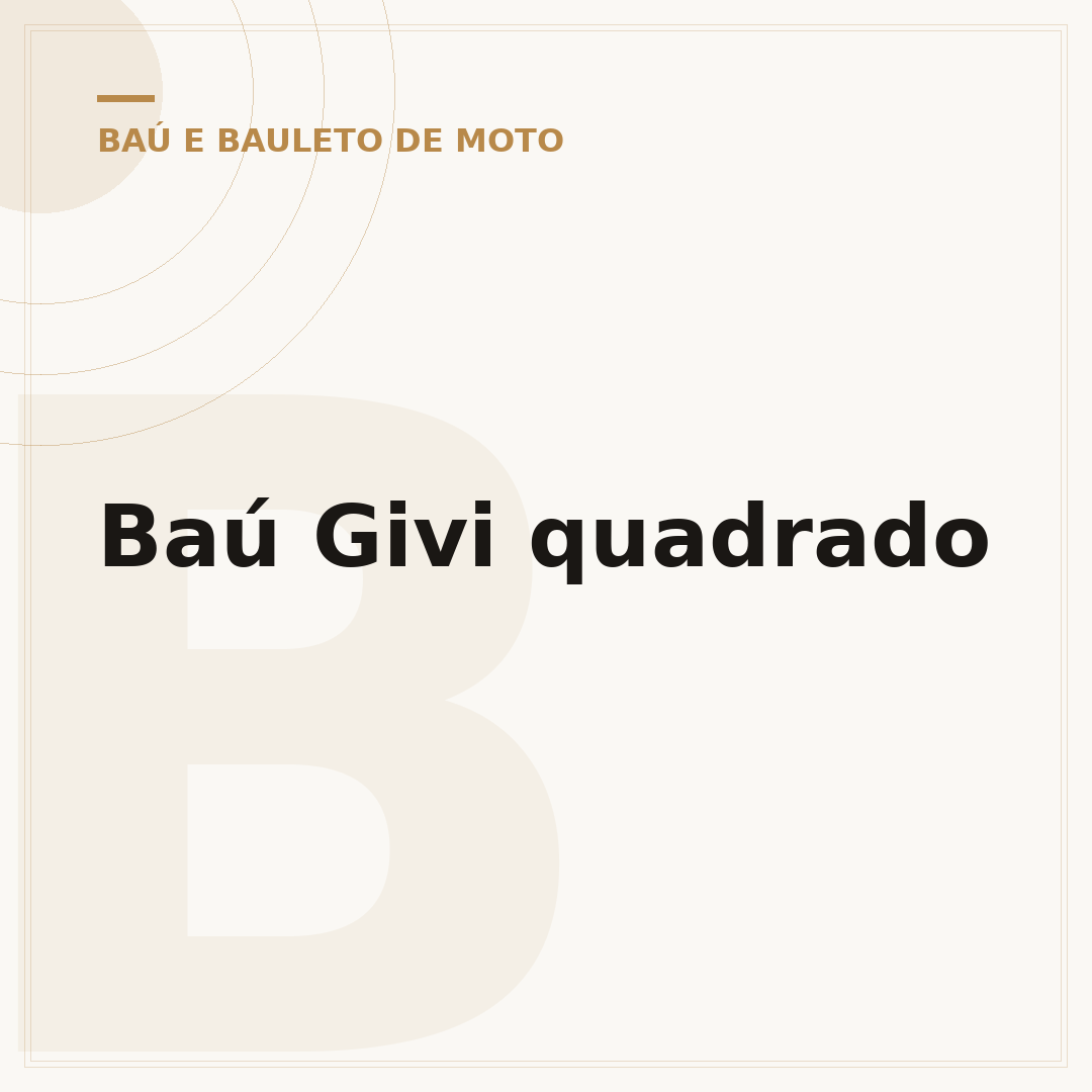 Baú Givi quadrado
