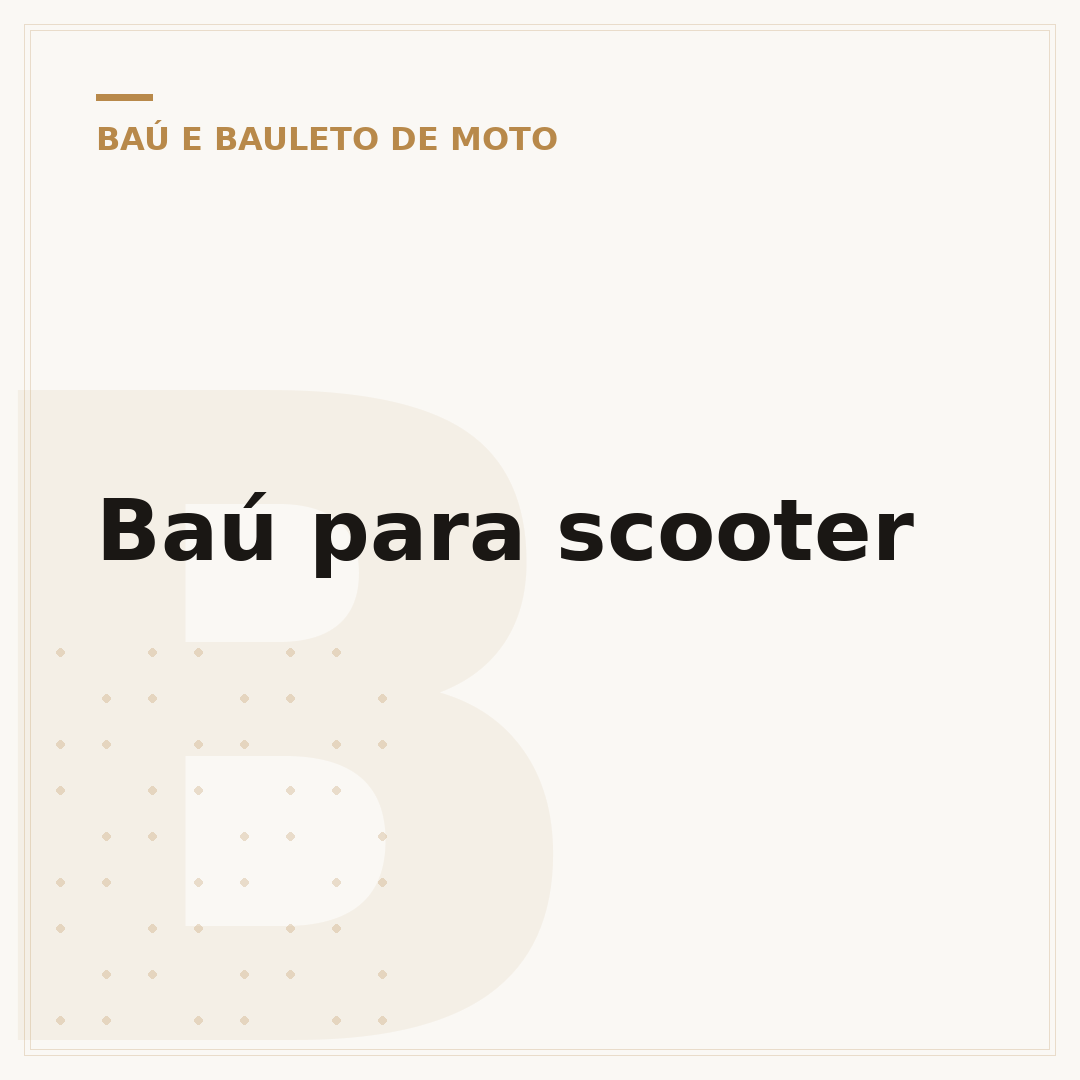Baú para scooter